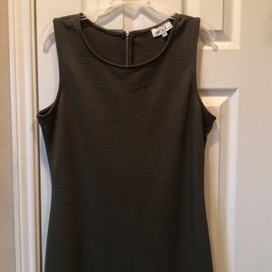 Green straight line dress